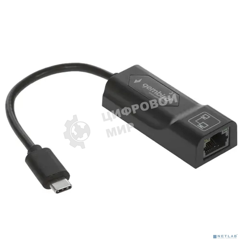 Сетевой адаптер Ethernet Gembird NIC-U6, Type-C - Gigabit Ethernet adapter