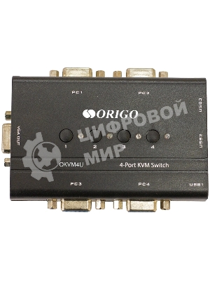 KVM-переключатель ORIGO OKVM4U/A1A, 4-портовый, с портами VGA и USB