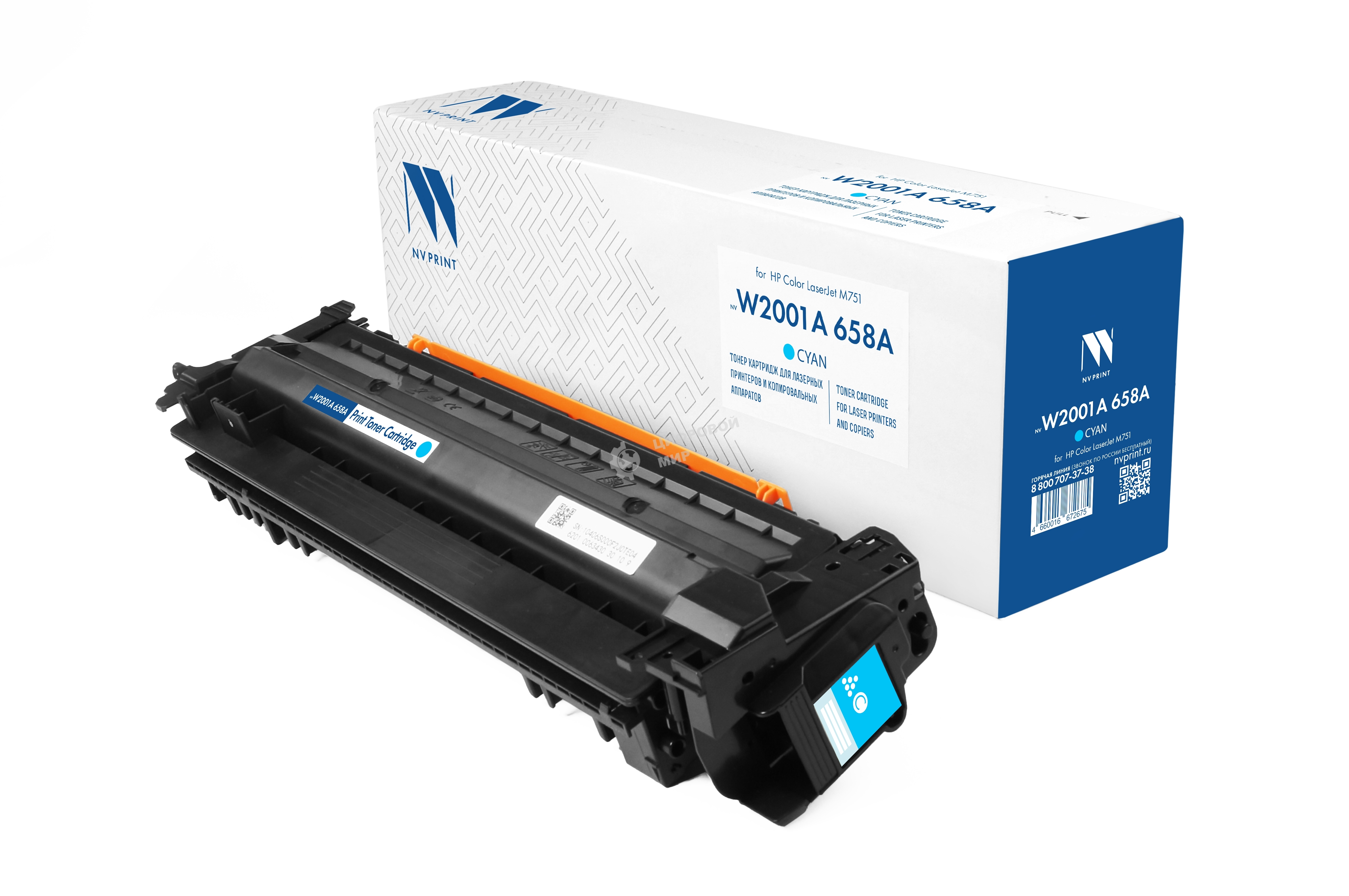 Картридж NVPrint совместимый NV-W2001A 658A Cyan для HP Color LaserJet M751 (6000k)
