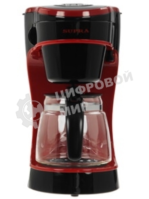 Кофеварка капельная SUPRA CMS-0655 черный/красный, исп. кофе - молотый, 720 мл, 750 Вт.