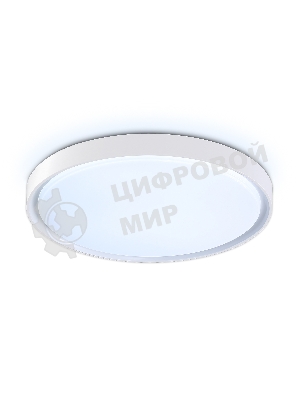 Потолочный светодиодный светильник Ambrella light FZ1246 WH белый IP54 12W 5000K D240*60 (Без ПДУ)