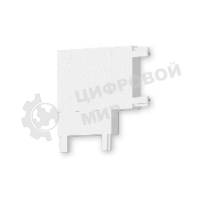 Коннектор для накладного шинопровода 36*36*6 GV1113 WH белый угловой