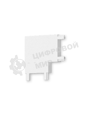 Коннектор для накладного шинопровода 36*36*6 GV1113 WH белый угловой