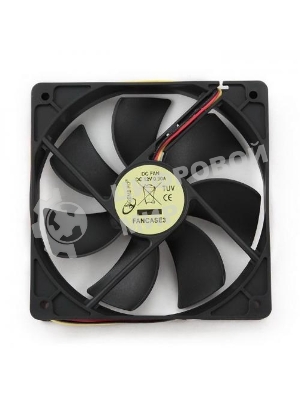 Вентилятор для корпуса Gembird черный, 120 мм, 2000 об/мин, 38 дБ, 3 pin