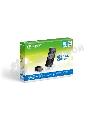 Маршрутизатор TP-Link SOHO Archer T4U AC1200 Dual Band Wireless USB Adapter, Realtek, 2T2R, 867Mbps at 5Ghz + 300Mbps at 2.4Ghz, 802.11ac/a/b/g/n, WPS button, USB 3.0 interface, 1 USB extension cable, internal antenna