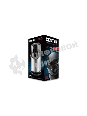 Кофемолка Centek CT-1362 (сталь) 200Вт, 60гр, стальн стакан, стальн чаша, прозрачная крышка