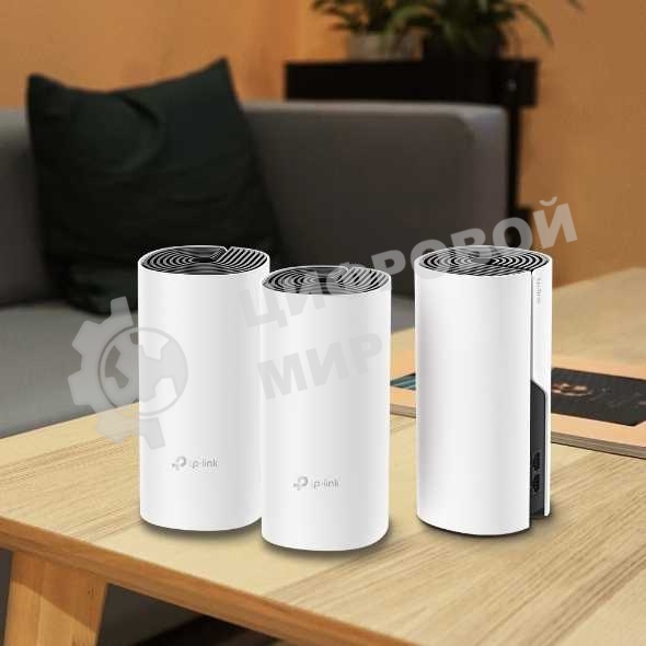 Бесшовный Mesh роутер TP-Link Deco M4 (DECO M4(3-PACK)) AC1200 10/100/1000BASE-TX (упак.:3шт)