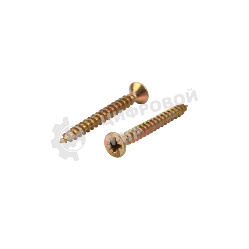 Саморез универсальный Kranz 3х30, желтый цинк, короб (200 шт./уп.)