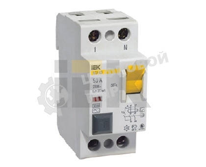 Выключатель дифференциального тока (УЗО) 2п 25А 10мА тип AC ВД1-63 IEK MDV10-2-025-010