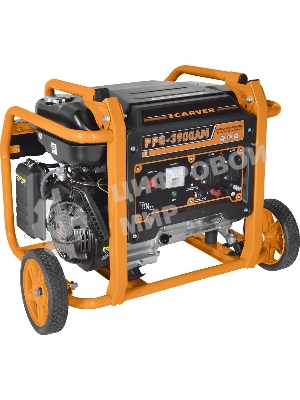 Электрогенератор бензиновый Carver PPG-3900АM, 3 кВт, 95 дБ, 51 кг