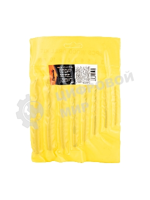 Набор сверл по дереву Sparta,3-4-5-6-7-8-9-10 мм, 8 шт. цилиндрический хвостовик