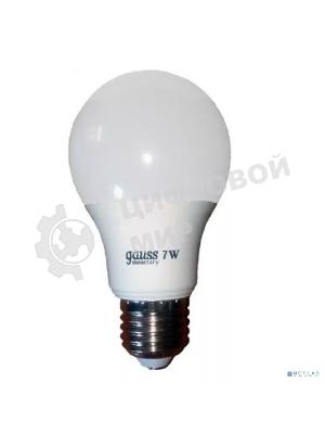 Лампа светодиодная Gauss 23217A LED Elementary A60 7W E27 520lm 2700K 1/10/100 0