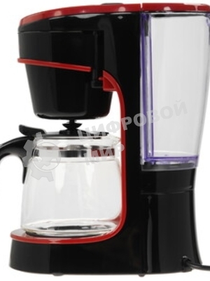 Кофеварка капельная SUPRA CMS-0655 черный/красный, исп. кофе - молотый, 720 мл, 750 Вт.