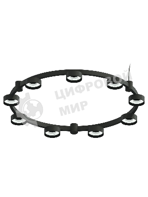 Корпус светильника C9242/9 SBK черный песок D740*70.5mm GX53/9