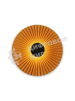 Настенный светильник Ambrella light LH72647 BK/CF черный/кофе 6W 3000K D300*100