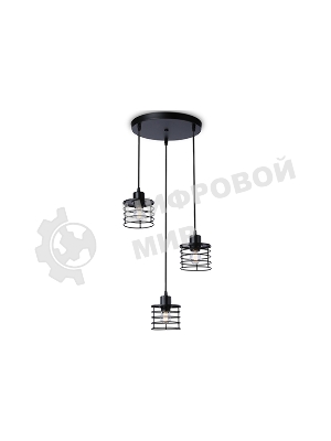 Светильник Ambrella light TR8081/3 BK черный E27*3 max 40W D372*1170