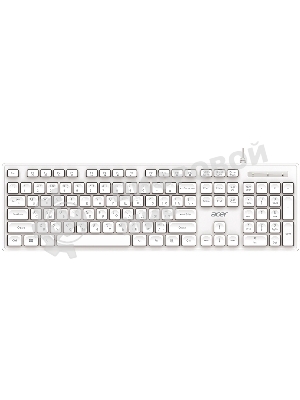 Клавиатура + мышь Acer OCC504 клав:белый мышь:белый USB Multimedia (ZL.ACC11.00N)