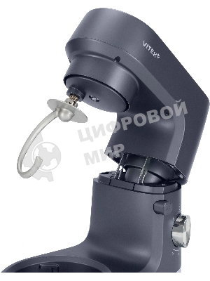 Миксер Vitek VT-PM0660 серый, стационарный, 2000 Вт, 6 л, 6 скоростей