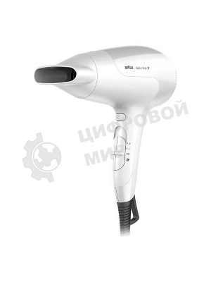 Фен Braun HD385 Satin Hair 3 белый, 2000 Вт, ионизация