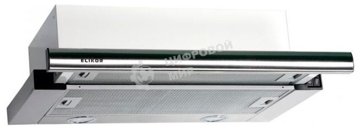 Вытяжка встраиваемая Elikor Интегра 60Н-400-В2Л нержавеющая сталь, 60 см, 400 куб. м/ч, 55 дБ