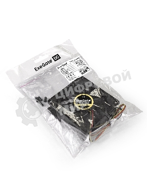 Вентилятор для корпуса ExeGate ExtraPower EP08025SM черный, 80 мм, 2500 об/мин, 25.5 дБ, 2 pin