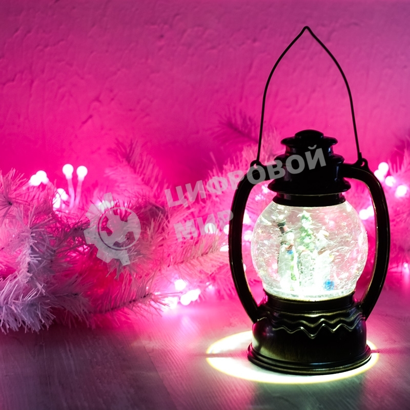 Белоснежный еловый шлейф Neon-night 2,7м