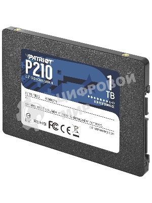 Накопитель SSD Patriot P210, 1Tb, SATA III, 2.5