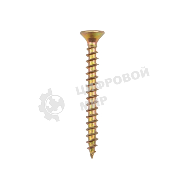 Саморез универсальный Kranz 3х30, желтый цинк, короб (200 шт./уп.)