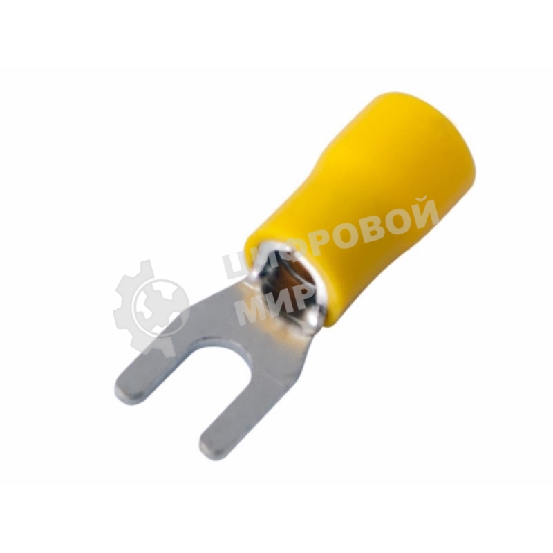 Наконечник вилочный Rexant изолированный (4.3 мм) 4-6 мм² (БЛИСТЕР F)