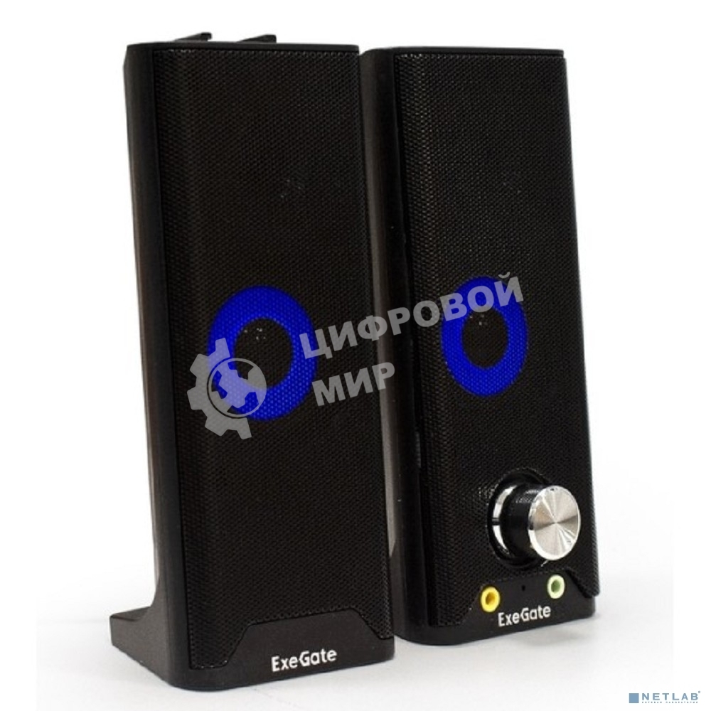 Саундбар-акустическая система 2.0 ExeGate EX289681RUS Accord 280 питание USB, Bluetooth, 2х3Вт (6Вт RMS), 60-20000Гц,черный, RGB подсветка