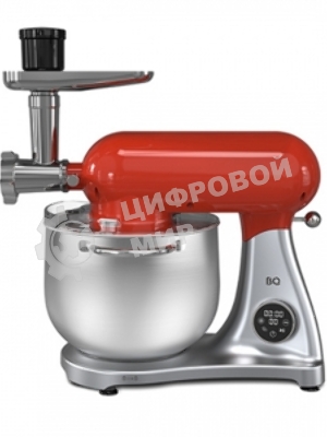 Планетарный миксер BQ MX851 Красный-Серебристый