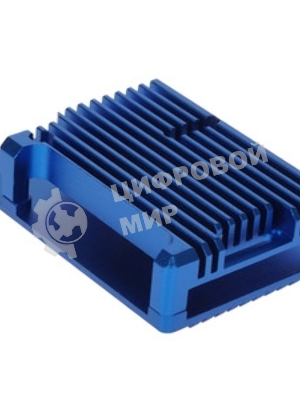 Корпус Qumo Aluminum case without fan, Raspberry Pi 4, blue(RS003)
