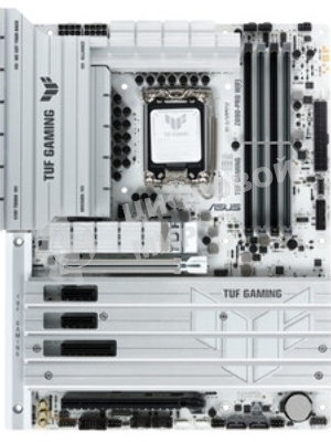 Материнская плата ASUS TUF GAMING Z890-PRO WIFI, LGA 1851, Intel Z890, 4xDDR5, 4xSATA, 4xM.2, 1xPCIe 5.0 x16, 1xPCIe 4.0 x4, 2xPCIe x1, 1xHDMI, 1xDP, 2xUSB-C Thunderbolt 4, 6xUSB-A 10Gbps, 1x 2.5Gb LAN, 5x3.5 мм, 7.1, ATX