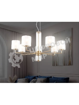 Люстра Ambrella light LH56013/7 BS/FR латунь/белый матовый E14*7 max 40W D790*1260
