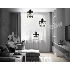 Светильник Ambrella light TR8081/3 BK черный E27*3 max 40W D372*1170