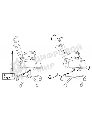 Кресло Бюрократ CH-993/black черный, экокожа