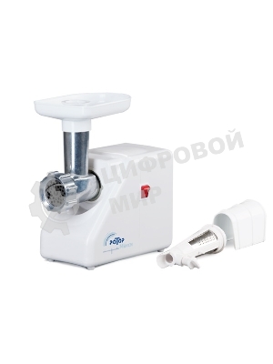Мясорубка электрическая Ротор Макси ЭМШ 35/300-2 белый, 1500 Вт, 0.6 кг/мин, насадки - 2