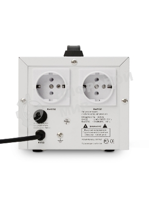 Стабилизатор напряжения Powerman AVS 500D белый (220В±8% 500ВА,5А,КПД 98%, циф. индикация вх./вых.)