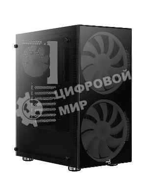 Компьютерный корпус Aerocool/Formula Python (3xUSB, 2xAudio, 0.5 мм,2x200 мм FAN, прозрачная стенка-закаленное стекло, ATX, без БП)