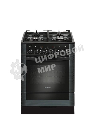 Плита комбинированная Gefest ПГЭ 6502-02 0044 черный, конфорок 4 газовых, духовка 55 л, 60 см x 85 см x 60 см