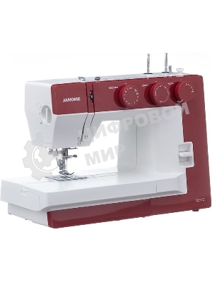 Швейная машина Janome 1522RD 25 операции, петля автомат, верт. челнок, нитевдеватель, мягкий, подарочный набор (шпульки, ножницы, сантиметровая лента, игольница)