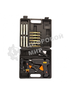 Набор клеевых пистолетов Sparta в кейсе, 7/11 мм, 20/100 Вт, 3/8 г./мин., выключатель