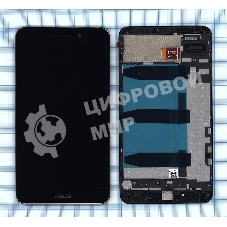 Дисплей для Asus ZenFone Go ZB690KG черный с рамкой