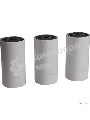 Домашняя Mesh Wi-Fi система TP-Link Deco E4 (3-Pack), 1167 Мбит/с (5 ГГц: до 867 Мбит/с + 2,4 ГГц: до 300 Мбит/с), 2 порта 100 Мбит/с, 2 встроенные антенны на каждом модуле Deco