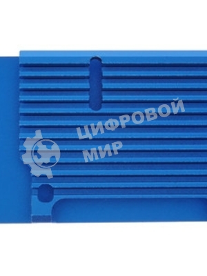 Корпус Qumo Aluminum case without fan, Raspberry Pi 4, blue(RS003)