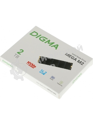 Накопитель SSD Digma Mega M2, 2048 Gb, PCIe 3.0 x4, M.2 2280, NVMe, R/W 3300/3000
