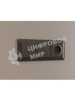 Рамка ALFA Line (Темная бронза матовый) 3-ая AF110633
