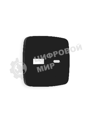 Лицевая панель OMEGA (Черный матовый) для розетки 2USB тип A+C QUANT OP8110