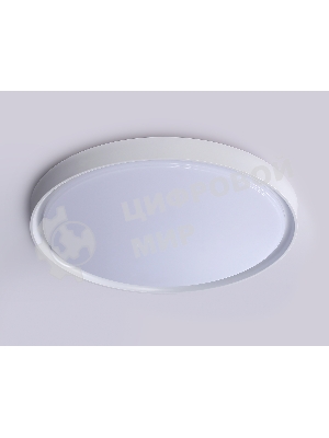 Потолочный светодиодный светильник Ambrella light FZ1246 WH белый IP54 12W 5000K D240*60 (Без ПДУ)