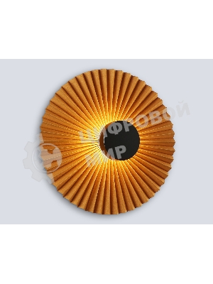 Настенный светильник Ambrella light LH72647 BK/CF черный/кофе 6W 3000K D300*100